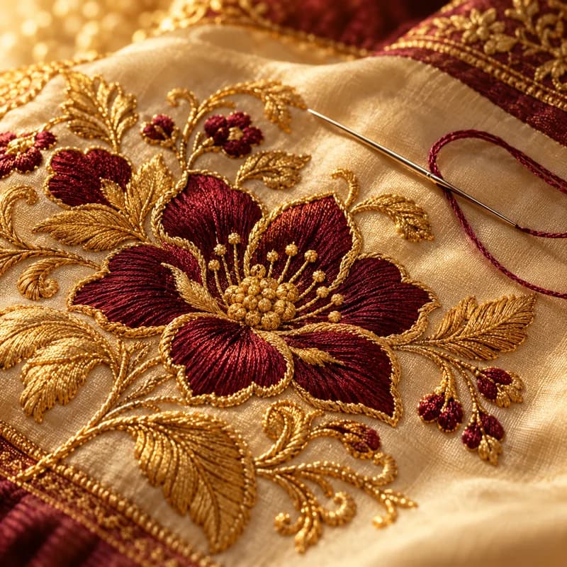 Hand & Machine Embroidery illustrative craftsmanship photograph